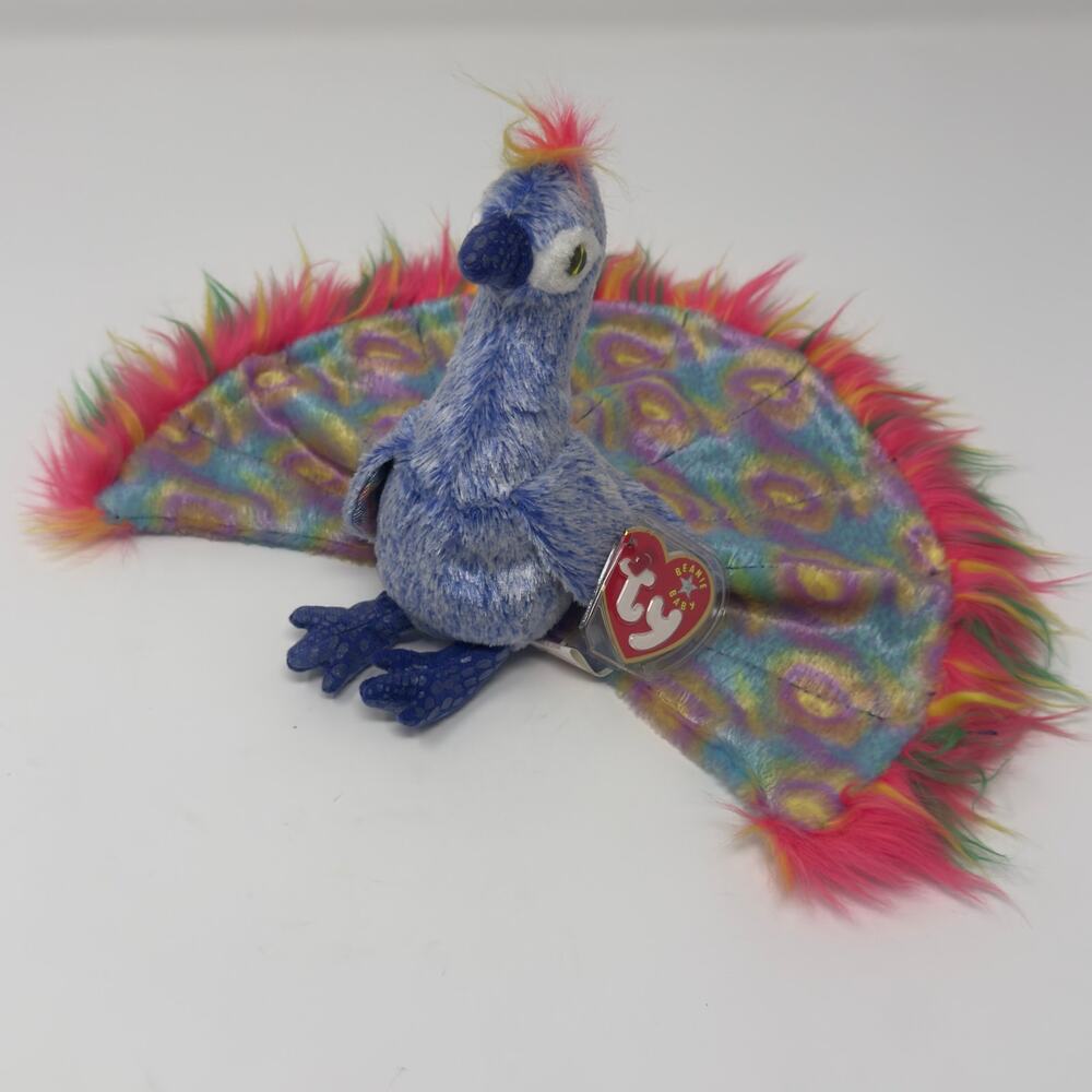 Ty Beanie Baby “Flashy” the Peacock (2000)